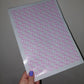 Pink Baby Footprint Stickers | Various Sizes | Baby Shower Party Stickers | Baby Shower Stickers