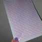 Pink Baby Footprint Stickers | Various Sizes | Baby Shower Party Stickers | Baby Shower Stickers