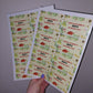 Rectangle Stickers | Party Stickers | Reptile Party Stickers | Party Bag Stickers