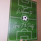 Football Pitch Welcome Board Sign | Personalised Birthday Board | Football Birthday Party Sign | A4, A3, A2