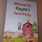 Farm Animal Welcome Board Sign | Personalised Birthday Board | Birthday Party Sign | A4, A3, A2