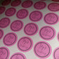 Pink Personalised Christening Stickers | Various Sizes | Event Birthday Party Stickers