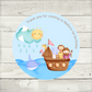 Noah's Ark Party Stickers | Circle Stickers | Sticker Sheet | Party Stickers | (Design 1)