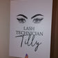 Lash Technician Salon Board Sign | Salon Board Backdrop | Eyelash Business Supplies