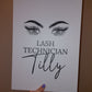 Lash Technician Salon Board Sign | Salon Board Backdrop | Eyelash Business Supplies