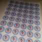 Blue Personalised Photo Stickers | Various Sizes | Party Stickers | Event Stickers