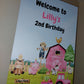 Farm Animal Welcome Board Sign | Personalised Birthday Board | Birthday Party Sign | A4, A3, A2