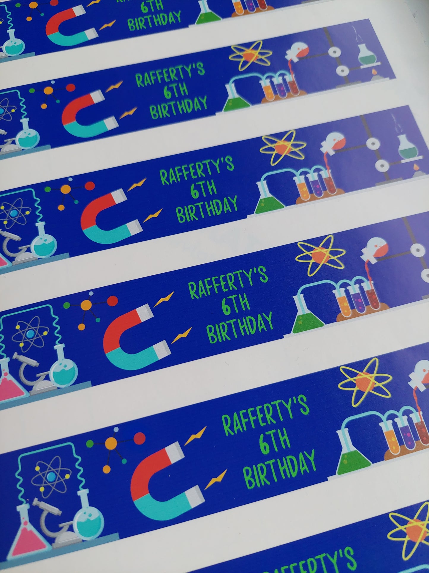 Juice Bottle Labels | Science Party Labels | Water Bottle Stickers | Science Party | Party Stickers