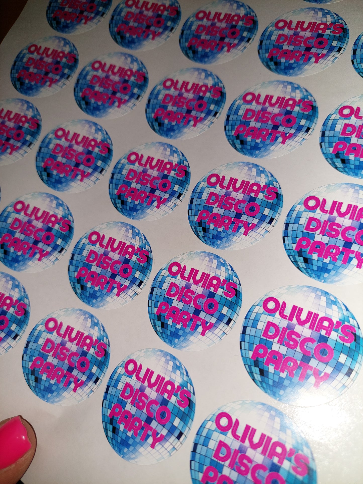 Disco Diva Stickers | Various Sizes | Disco Party Supplies | Disco Theme Party