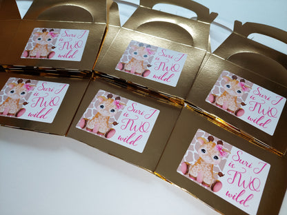 Giraffe Theme Party Boxes | Party Boxes | Giraffe Party | Giraffe Party Decor | Party Bags