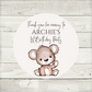 Brown Beige Neutral Teddy Bear Baby Shower, 1st Birthday Stickers | Sticker Sheet | Baby Shower, 1st Birthday Party Stickers