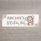 Brown Beige Neutral Teddy Bear Banner | Personalised Baby Shower Party, Birthday Banner | Baby Shower, Birthday Party Theme