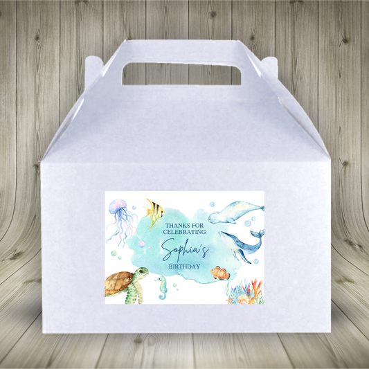 Party Boxes | Under The Sea Party Boxes | Under The Sea Party | Party Boxes | Sea Animal Party Decor | Party Bags