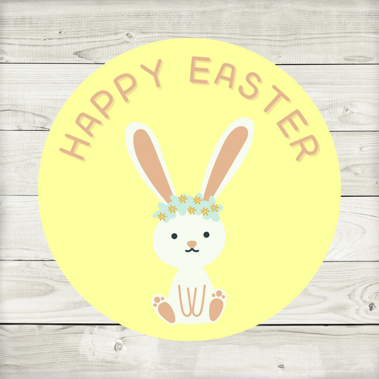 Happy Easter Stickers | Various Sizes | Easter Party Stickers | Design 1