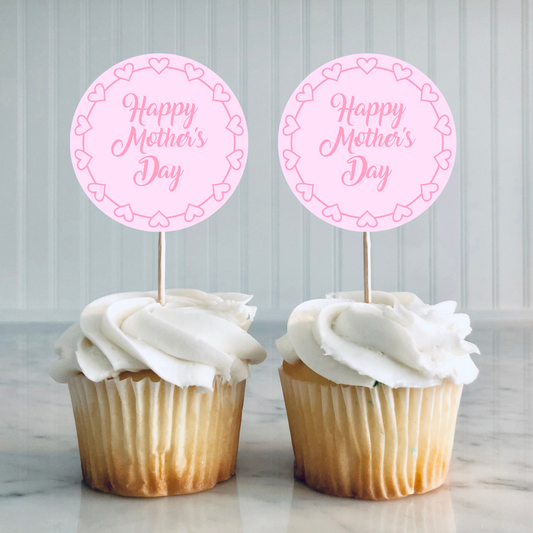 Mother's Day Cupcake Toppers | Mother's Day | Party Decorations