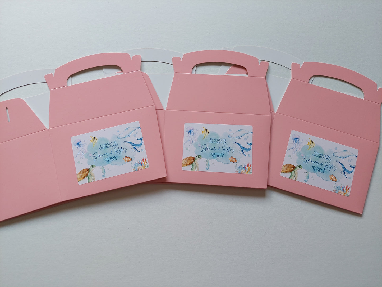 Party Boxes | Under The Sea Party Boxes | Under The Sea Party | Party Boxes | Sea Animal Party Decor | Party Bags