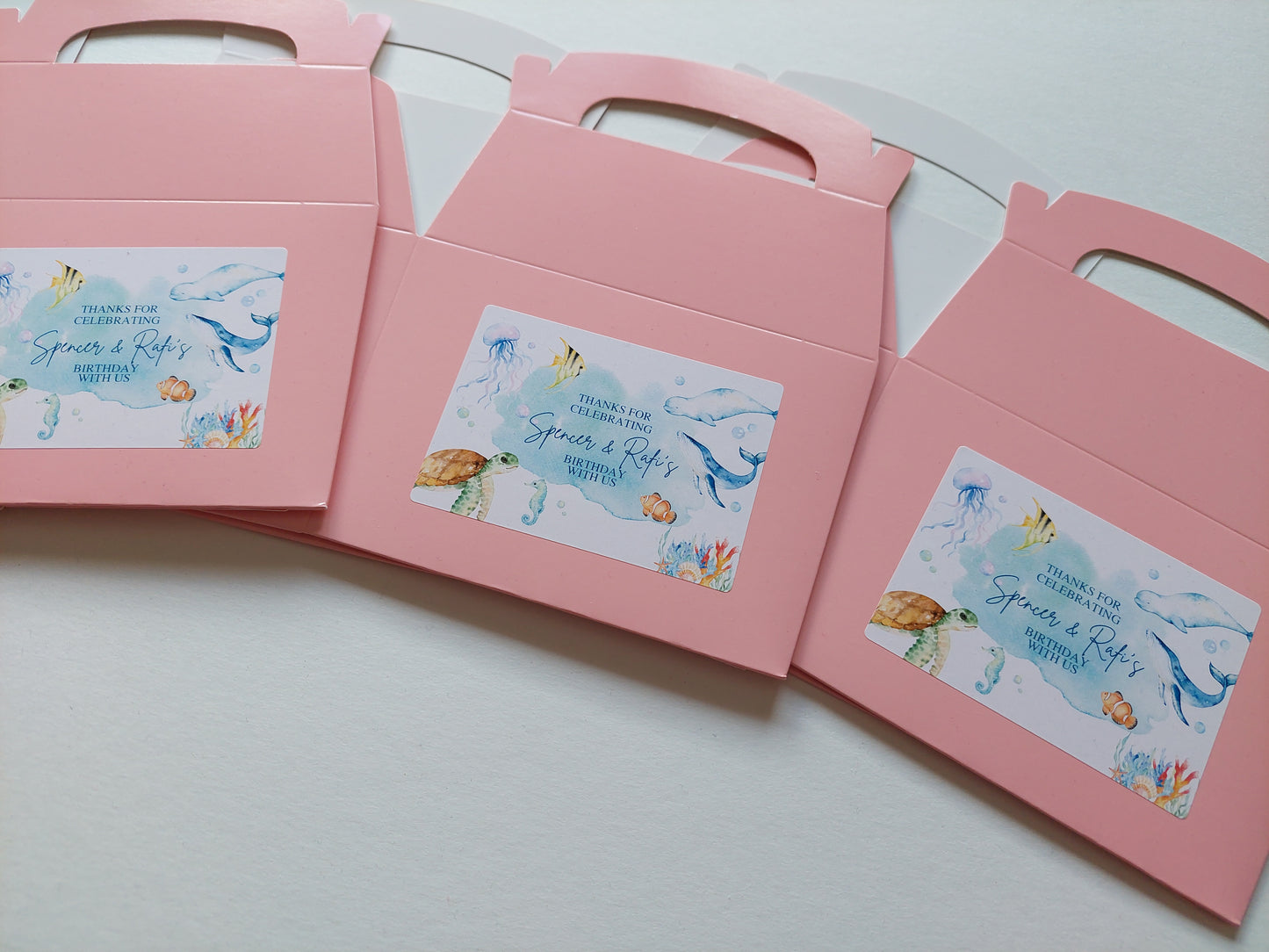 Party Boxes | Under The Sea Party Boxes | Under The Sea Party | Party Boxes | Sea Animal Party Decor | Party Bags