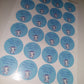 Blue Elephant Crown Baby Shower, 1st Birthday Stickers | Sticker Sheet | Baby Shower, 1st Birthday Party Stickers
