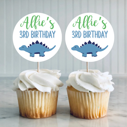 Dinosaur Cupcake Toppers | Birthday Cupcake Toppers | Dinosaur Party Decorations