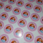 Pink Personalised Photo Stickers | Various Sizes | Christening, Birthday, Party Stickers | Event Stickers