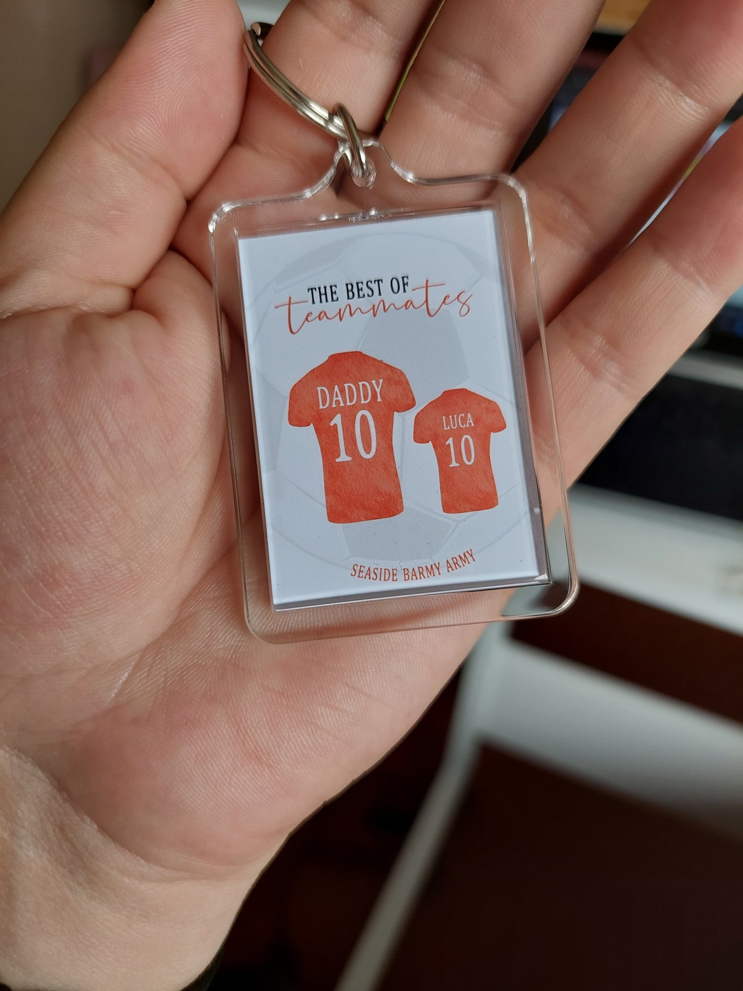 Keyring Gift | Football Tshirt Keyring | Father's Day Gift | Novelty Gift Idea