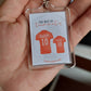 Keyring Gift | Football Tshirt Keyring | Father's Day Gift | Novelty Gift Idea