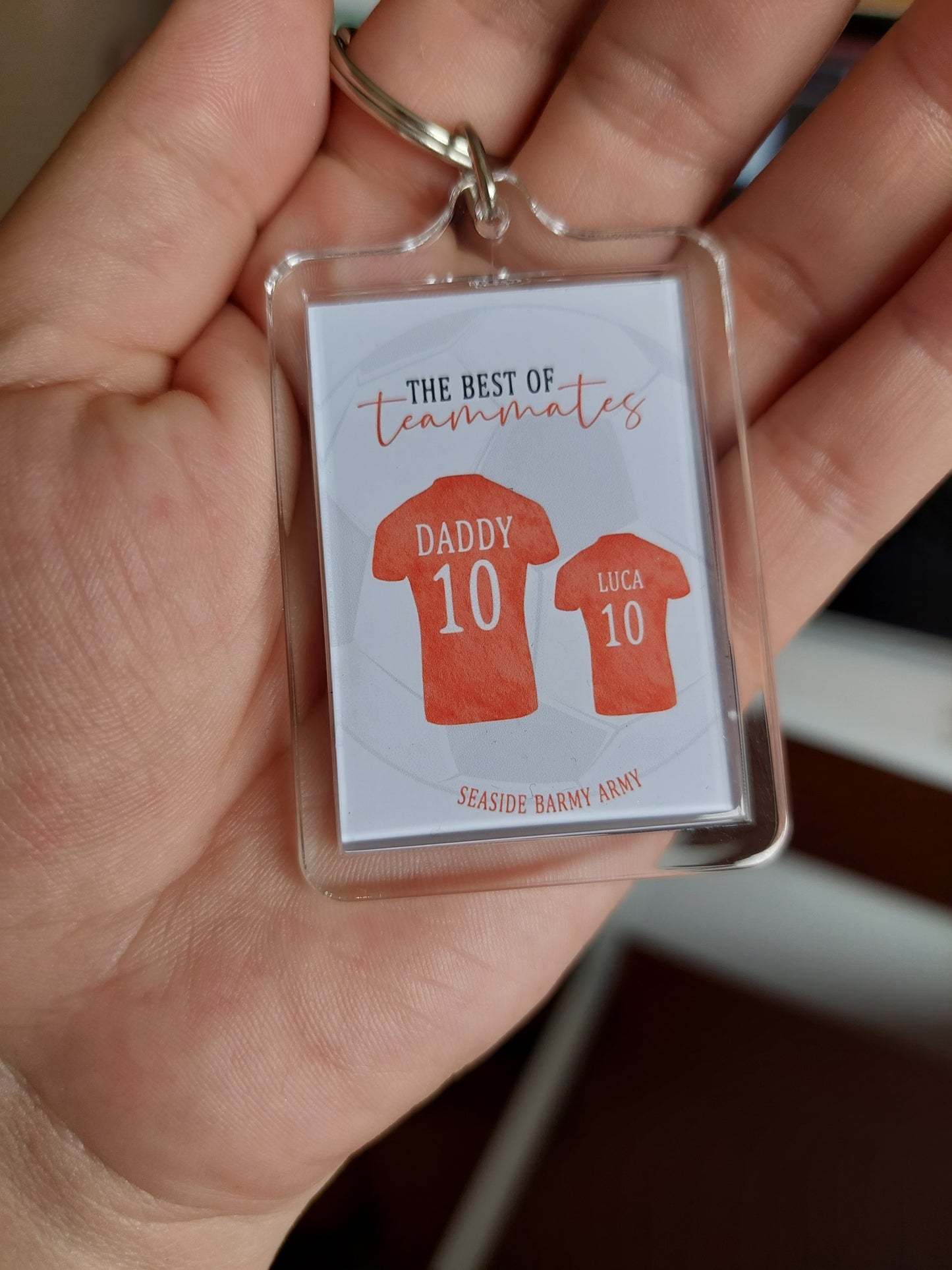 Keyring Gift | Football Tshirt Keyring | Father's Day Gift | Novelty Gift Idea