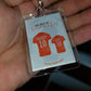Keyring Gift | Football Tshirt Keyring | Father's Day Gift | Novelty Gift Idea