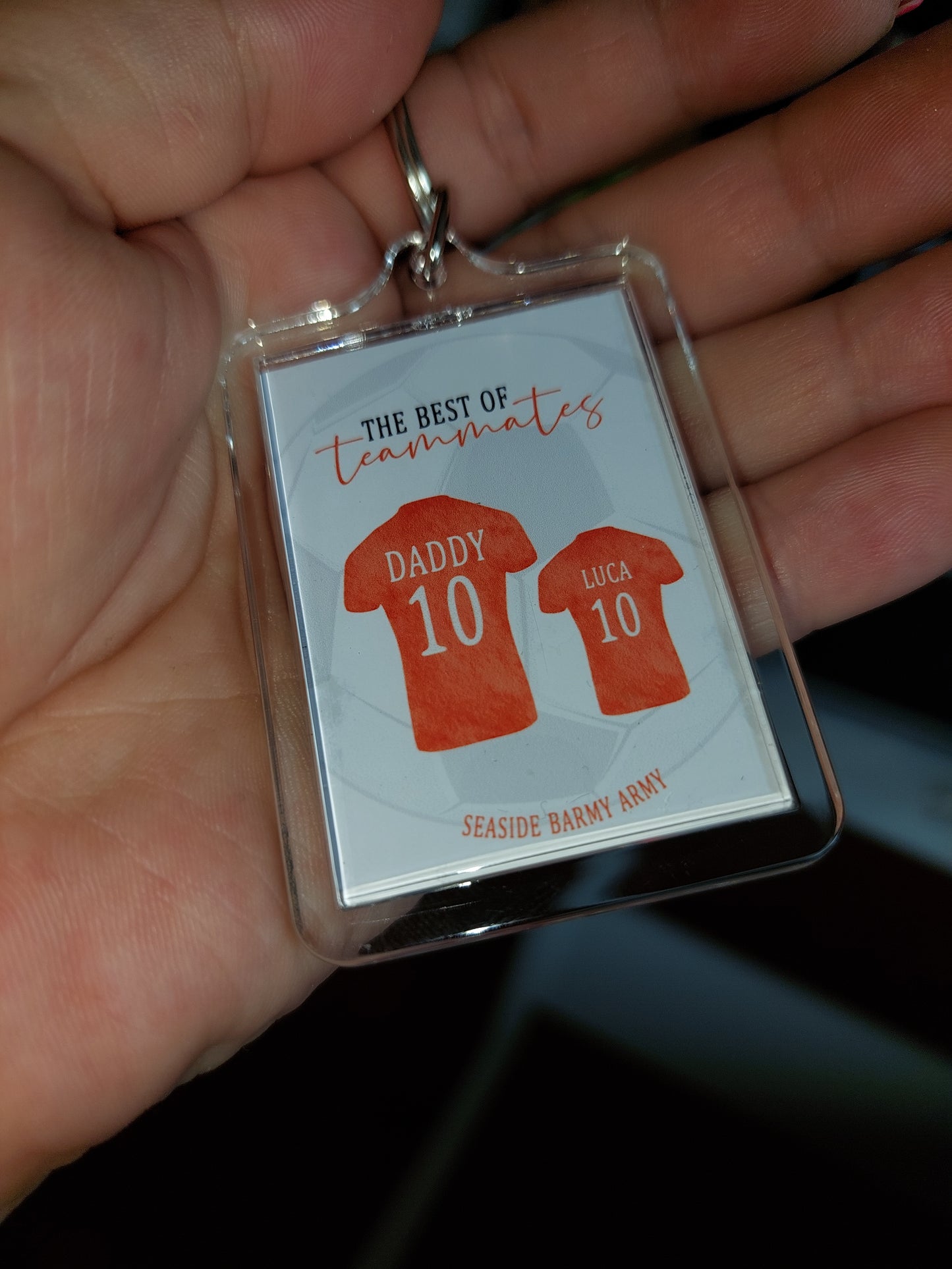 Keyring Gift | Football Tshirt Keyring | Father's Day Gift | Novelty Gift Idea