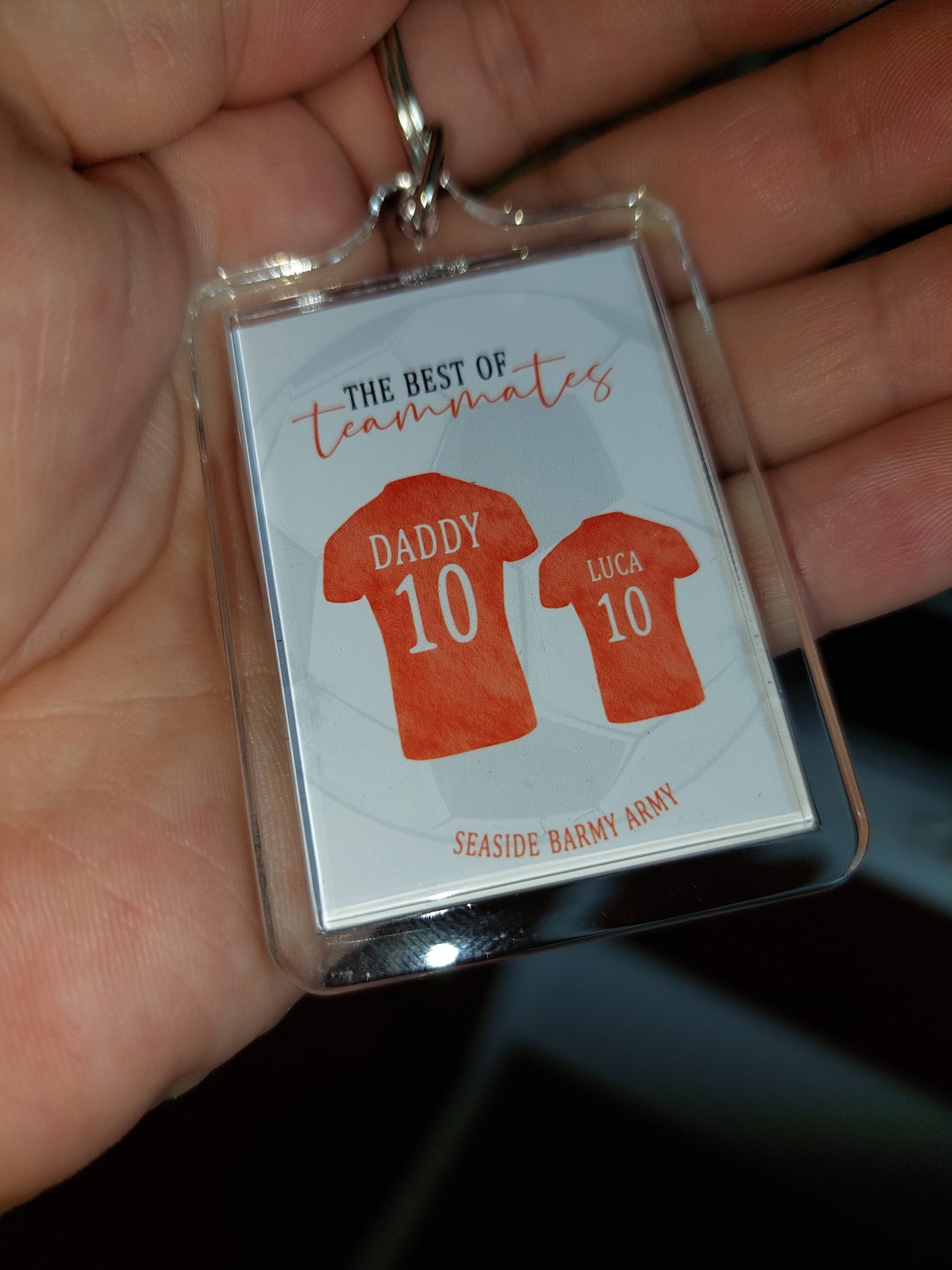 Keyring Gift | Football Tshirt Keyring | Father's Day Gift | Novelty Gift Idea