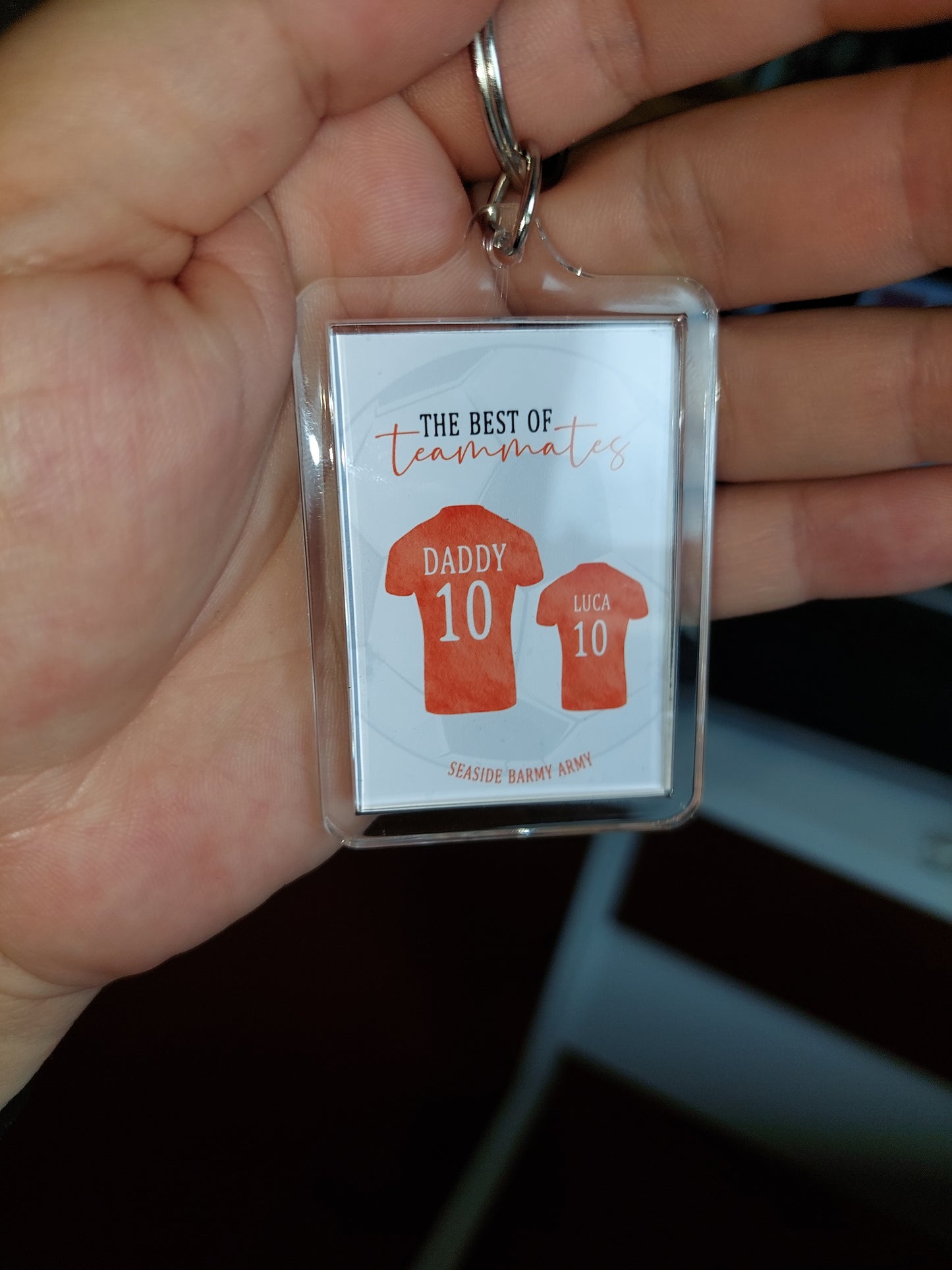Keyring Gift | Football Tshirt Keyring | Father's Day Gift | Novelty Gift Idea