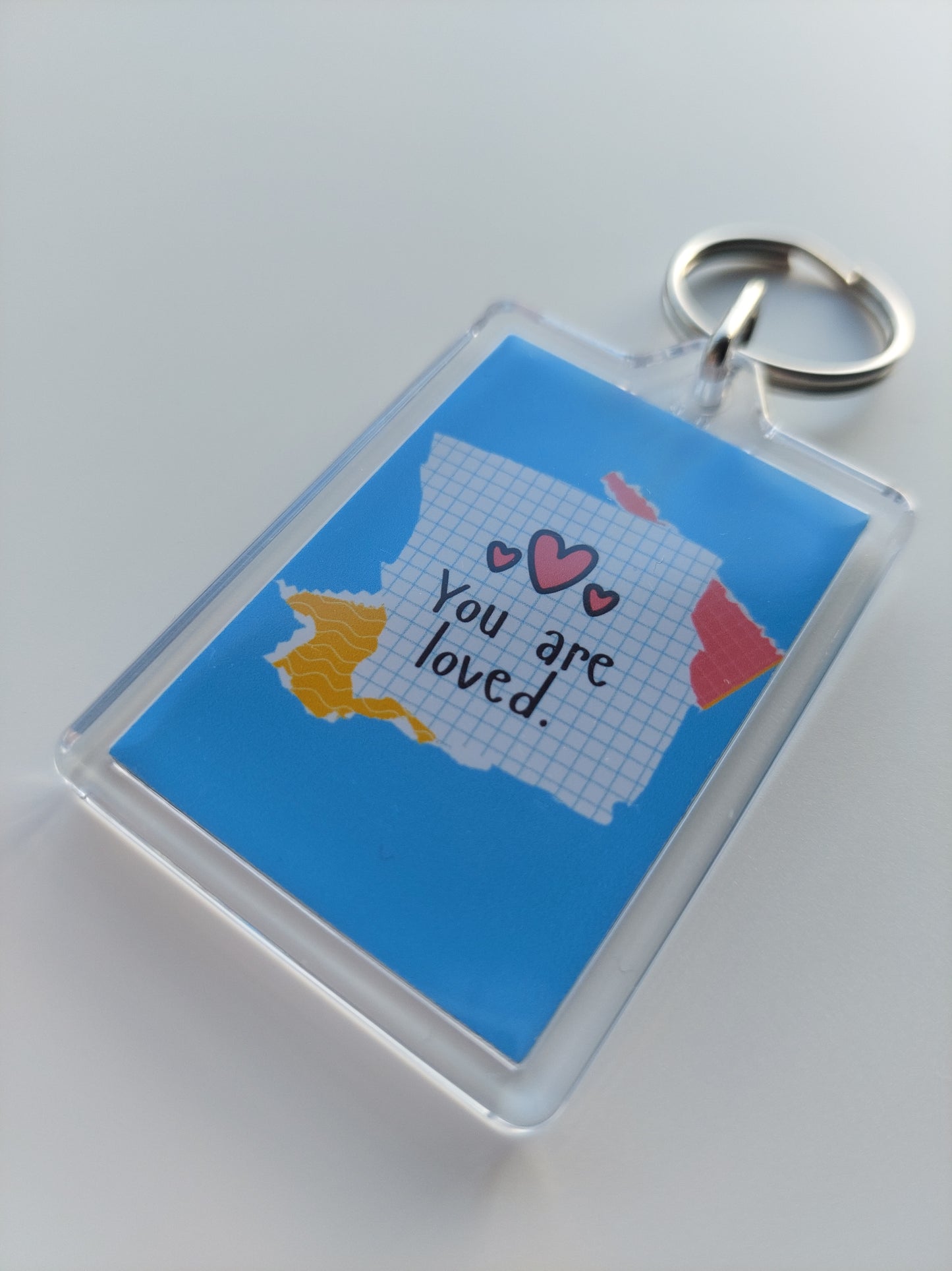 Keyring Gift | You Are Loved | Positive Quote Keyring | Positive Reminder Gift