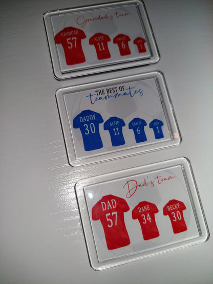 Magnet Gift | Football Team Family Magnet | Novelty Gift (Landscape Design)