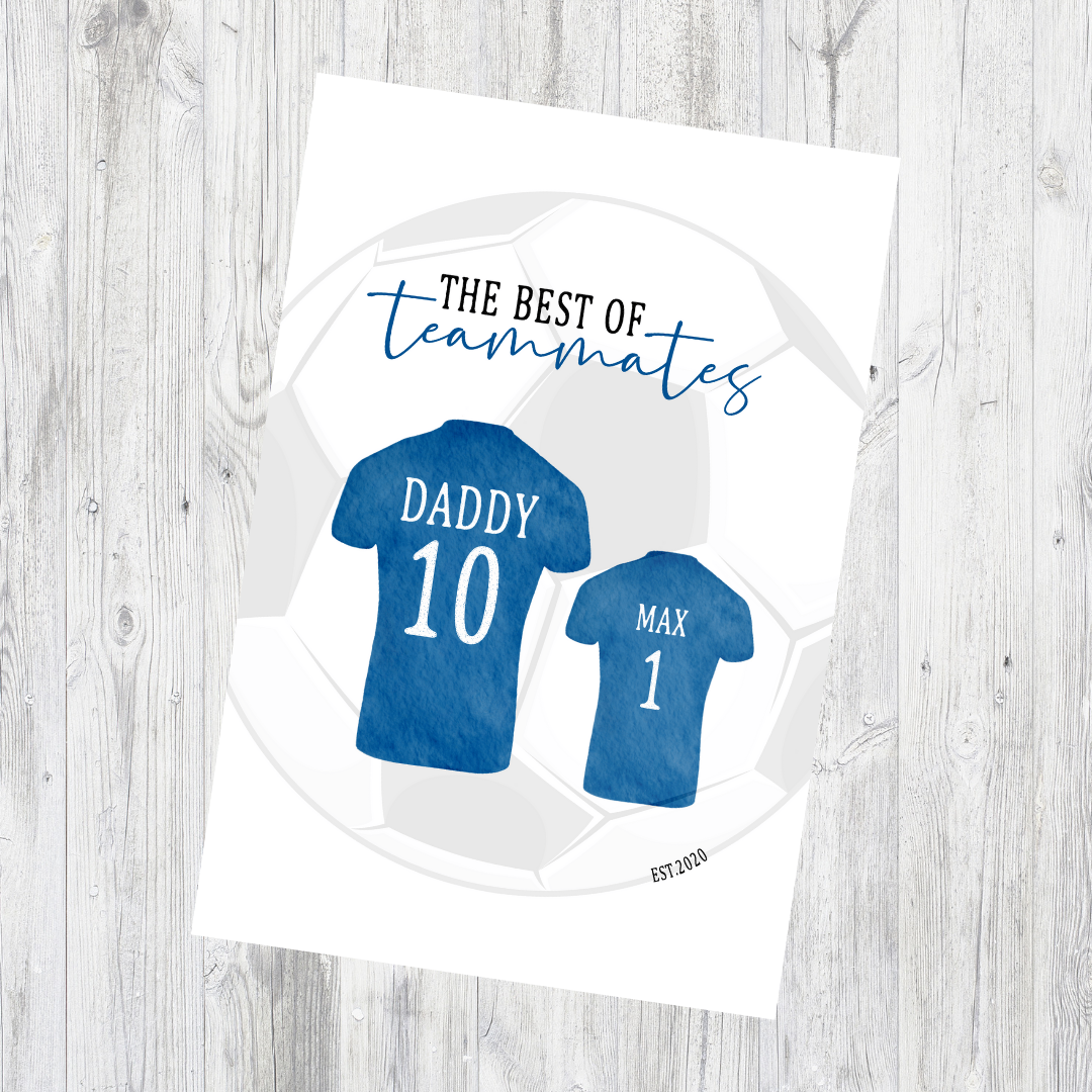 Keyring Gift | Football Tshirt Keyring | Father's Day Gift | Novelty Gift Idea
