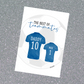 Keyring Gift | Football Tshirt Keyring | Father's Day Gift | Novelty Gift Idea