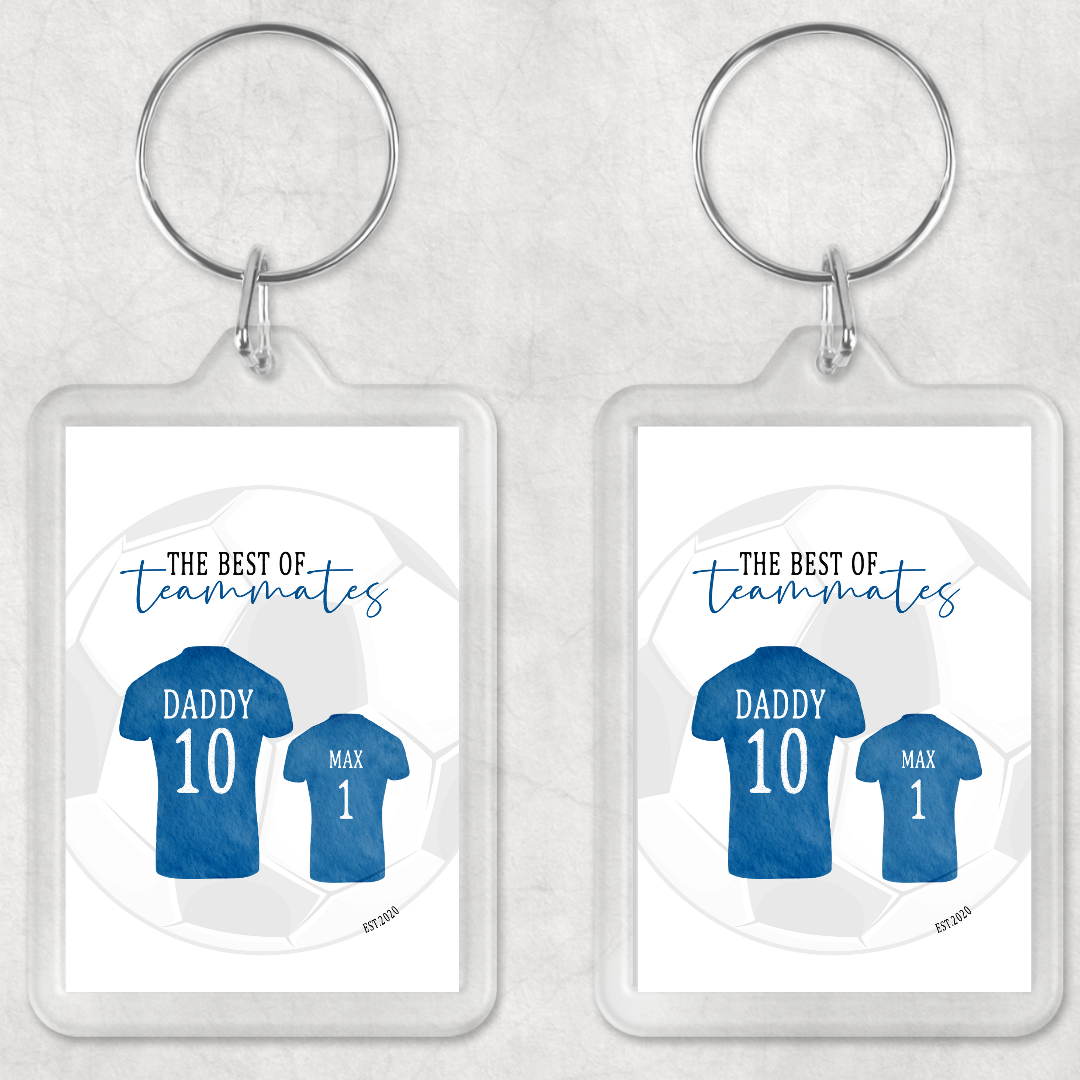 Keyring Gift | Football Tshirt Keyring | Father's Day Gift | Novelty Gift Idea