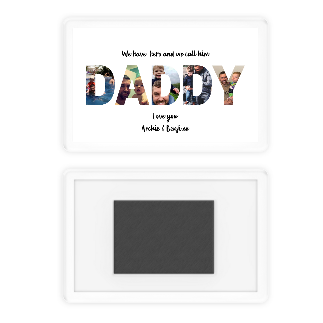 Magnet Gift | Daddy Photo Family Magnet | Novelty Gift