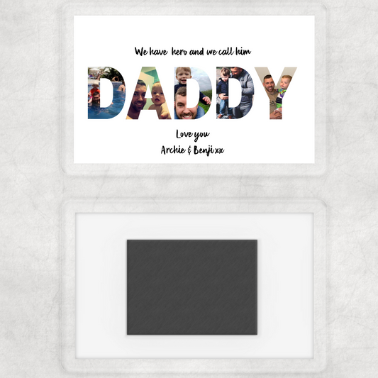 Magnet Gift | Daddy Photo Family Magnet | Novelty Gift