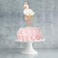 Cake Topper | Personalised Swan Cake Topper | Swan Party Supplies