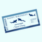 Surprise Ticket Print | Personalised Shark Diving Ticket Voucher | Gift Idea