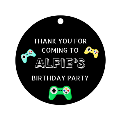 Gaming Gift Tags | Gaming Birthday Gift Tags | Circle Gift Tags