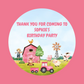 Farm Birthday Party Gift Tags | Farm Theme Birthday | Circle Gift Tags