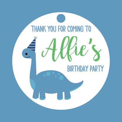 Dinosaur Gift Tags | Dinosaur Birthday Gift Tags | Circle Gift Tags