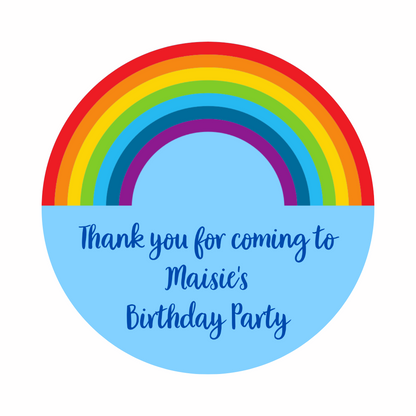 Rainbow Gift Tags | Baby Shower, Birthday Gift Tags | Circle Gift Tags