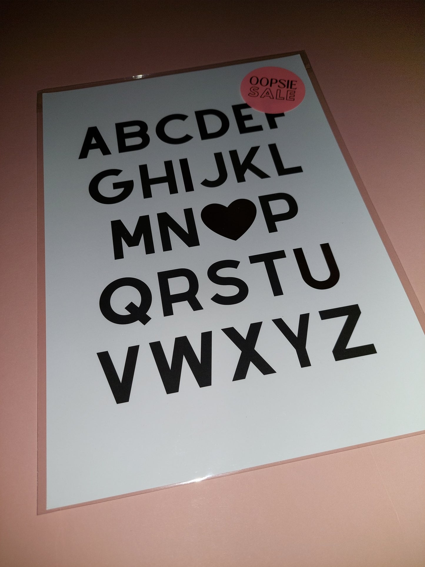 Quote Print | A4 I Love You Alphabet Print | SALE ITEM