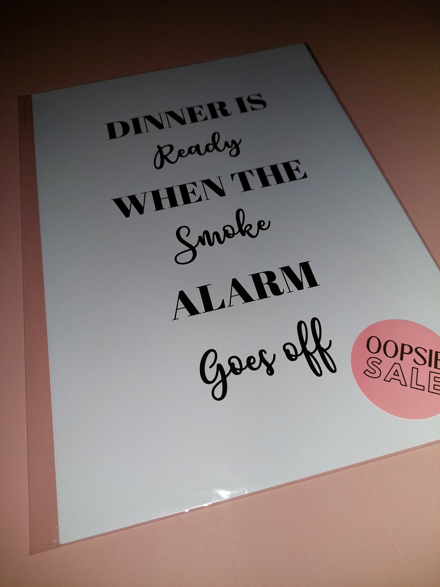 Quote Print | A4 Dinner Is Ready Kitchen Print | SALE ITEM
