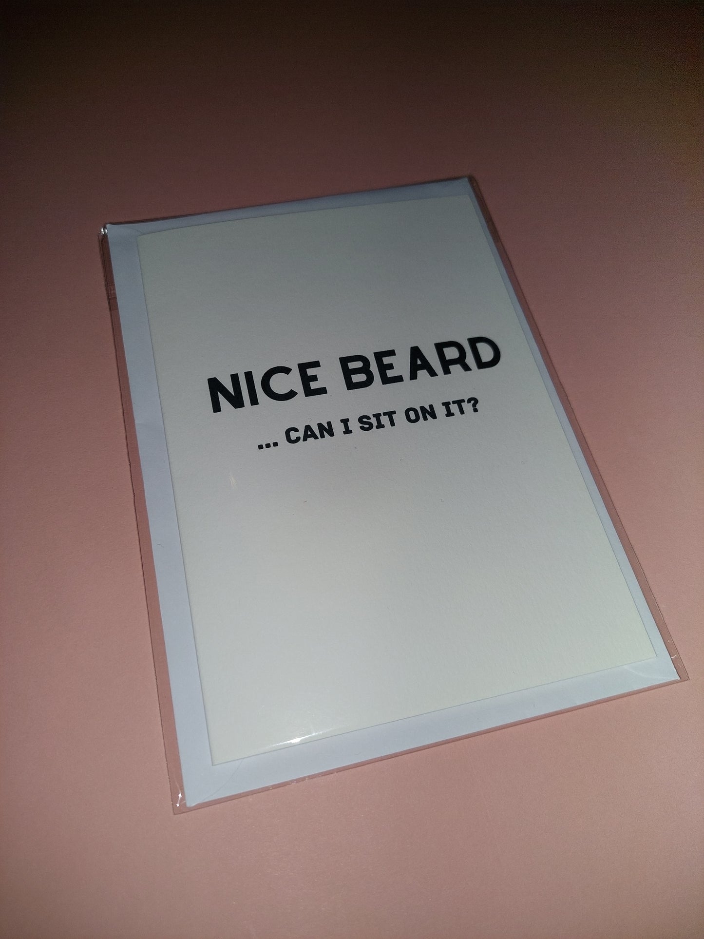 A6 Valentines Day Card | Anniversary Card | Nice Beard, Can I Sit On It | SALE ITEM