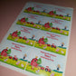 8 x Farm Party Stickers | Thank You For Coming To Theo's 2nd Birthday Party | SALE ITEM
