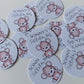 Brown Bear Neutral Confetti | Brown Teddy Bear Confetti | Circle Confetti