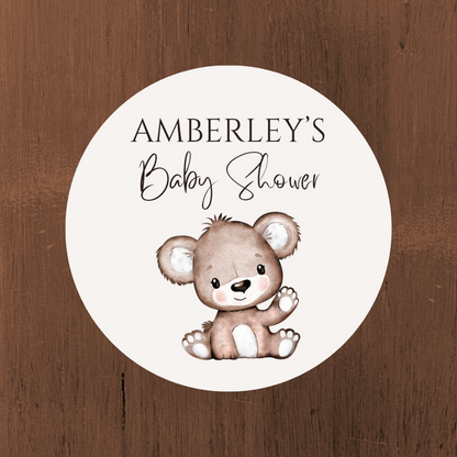 Brown Bear Neutral Confetti | Brown Teddy Bear Confetti | Circle Confetti